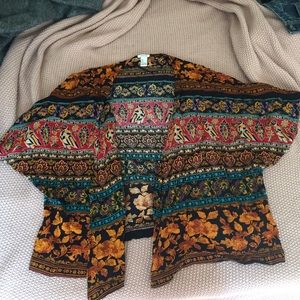 FOREVER 21 Tribal Print Kimono